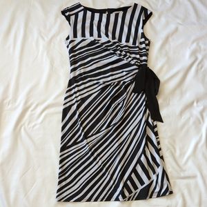 Black and White Striped Dress